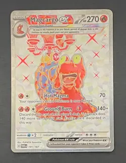 Pokemon Card Magcargo EX 191/167 Twilight Masquerade - Near Mint - Image 1