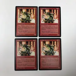 (4) Magic the Gathering MTG Mirage: GOBLIN TINKERER Card NM/LP Goblin Tinkerer - Image 1