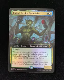 25 Magic The Gathering MTG Marvel EN Foil R 0272 Jackal Genius Geneticist KM035 - Image 1