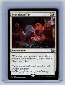 Monologue Tax R Duskmourn: House of Horror 100 NM MTG Magic DSC TCG Rare - Image 1