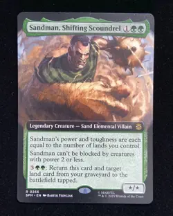 2025 Magic The Gathering MTG Marvel EN R 0266 Sandman, Shifting Scoundrel KM035 - Image 1