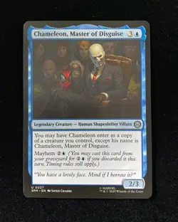 2025 Magic The Gathering MTG Marvel EN U 0027 Chameleon Master of Disguise KM035 - Image 1