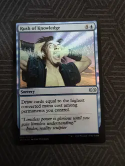 mtg rush of knowledge foil double masters - Image 1
