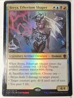 Breya, Etherium Shaper - FOIL - Commander: 2016 - Magic the Gathering MTG Nice! - Image 1
