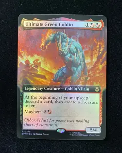 25 Magic The Gathering MTG Marvel Borderless R 0276 Ultimate Green Goblin KM035 - Image 1