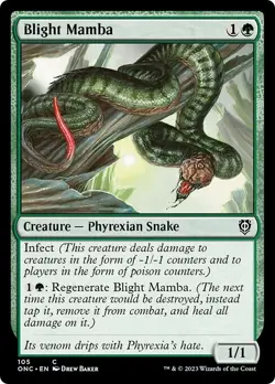 BLIGHT MAMBA mtg NM-M Commander Phyrexia 1 Common - Image 1