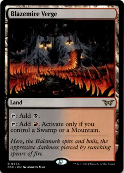 MTG Blazemire Verge Normal NM Duskmourn: House of Horror Magic 256 - Image 1