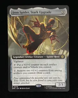 2025 Magic The Gathering MTG Marvel R 0279 Iron Spider Stark Upgrade KM035 - Image 1