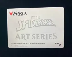 2025 Magic The Gathering Marvel EN Art Series Spectacular Spider-Man 52/54 KM035 - Image 2