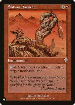 Shivan Harvest The List XQX MTG Magic - Image 1
