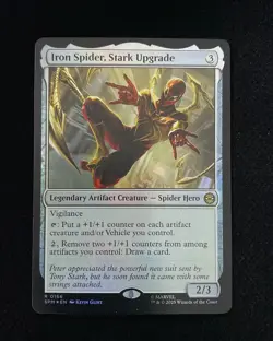 2025 Magic The Gathering MTG Marvel EN R 0166 Iron Spider Stark Upgrade KM035 - Image 1
