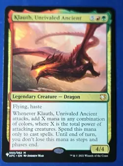 Klauth, Unrivaled Ancient (Extended Art) Commander: Adventures in the Forgotten - Image 1
