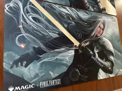 MTG Final Fantasy MagicCon Exclusive FOIL Cloud And Sephiroth Play Mats Cloud - Image 3