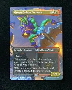 2025 Magic The Gathering MTG Marvel EN Foil R 0023 Green Goblin Nemesis KM035 - Image 1