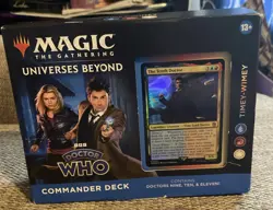 Magic The Gathering Timey Wimey Dr. Who Commander Deck Universes Beyond DENT BOX - Image 1
