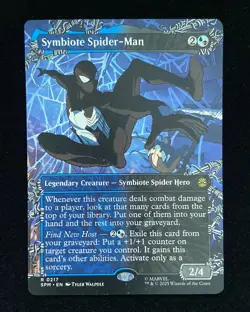 2025 Magic The Gathering MTG Marvel EN R 0217 Symbiote Spider-Man KM035 - Image 1