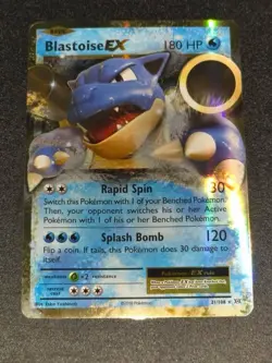 Pokemon TCG Blastoise-EX XY - Evolutions #21 Basic/Rare Holo EX - Image 1
