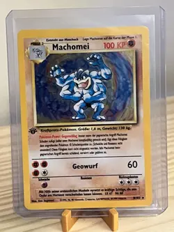 Machamp / Machomei - 1st Edition - Pokemon TCG - 8/102 - Base Set - German LP - Image 1