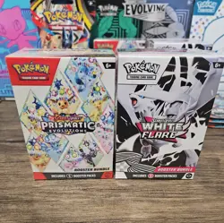 Pokemon TCG Prismatic Evolutions and White Flare Booster Bundles 2 New/Sealed - Image 1