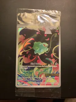 Bulbasaur Mega Evolutions Stamped Promo Pokemon TCG Mint and sealed A+ centering - Image 2