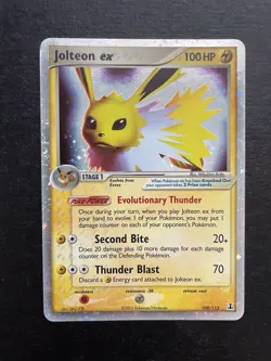 JOLTEON EX 2005 POKEMON EX DELTA SPECIES ULTRA RARE HOLO (P650) - Image 1