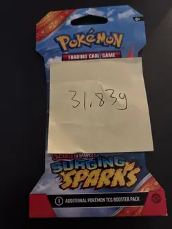 VERY HEAVY - 31.83g - Pokemon Surging Sparks Sleeved Booster Pack - SEALED! - Image 4
