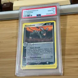 2003 Pokemon Ex Dragon 34 Houndoom PSA 10 Gem MT - Image 3