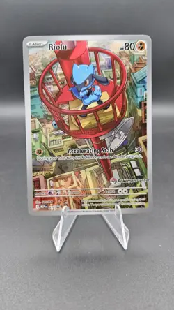 Riolu 010 Mega Evolutions ETB Pokemon Center Stamped Promo - Image 1