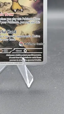 Pokemon Center Stamped Alakazam 009 - English - Mega Evolutions - ETB Promo - Image 3