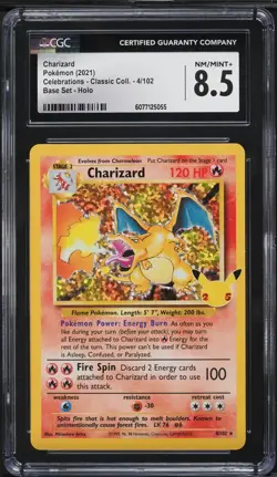 Pokemon Celebrations Base Set Charizard Blastoise Venusaur PSA CGC 8.5 10 Set - Image 2