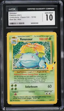 Pokemon Celebrations Base Set Charizard Blastoise Venusaur PSA CGC 8.5 10 Set - Image 4