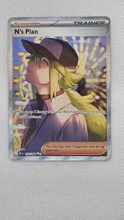 Pokemon TCG N's Plan 170/086 Sir Black Bolt Special Illustration Rare - Image 1