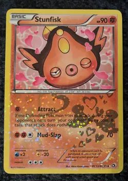 Stunfisk Holo #RC12 Pokemon Legendary Treasures 2013 TCG - Image 1