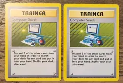 Pokemon Computer Search 71/102 NM-LP Base Set Rare 4th Print UK WOTC 1999-2000 - Image 1