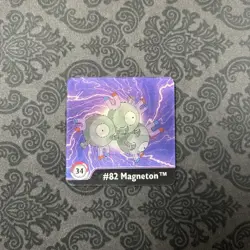Artbox Pokemon Action Flipz Series One #34 (Magnemite and Magneton) - Image 1