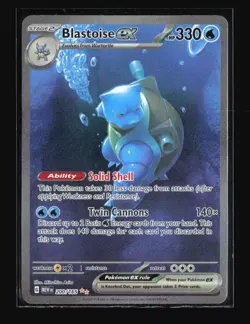 Blastoise ex 200/165 SV Pokemon TCG Scarlet & Violet 151 Secret Rare Holo NM - Image 1