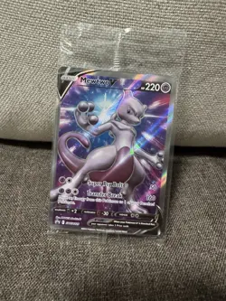 SEALED Mewtwo V SWSH229 Black Star Promo Full Art Holo Pokemon GO TCG 2022 NM - Image 1