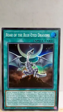 Roar Of The Blue-Eyed Dragons 1st Edition [LP] - Yu-Gi-Oh! SDWD [Super Rare] - Image 1