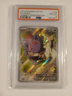 N's Zorua 189 Sv: Scarlet & Violet Promo Cards Holo PSA 10 - Image 1