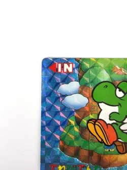 HP Nintendo SUPER MARIO WORLD Card No.6 Mario & Yoshi Prism Holo JAPAN - Image 2