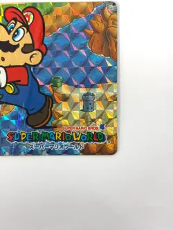 HP Nintendo SUPER MARIO WORLD Card No.6 Mario & Yoshi Prism Holo JAPAN - Image 5