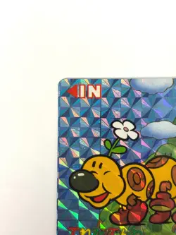 LP Nintendo SUPER MARIO WORLD Card No.24 Mario vs Wiggler Prism Holo JAPAN - Image 2