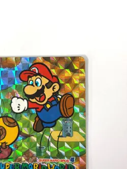 LP Nintendo SUPER MARIO WORLD Card No.24 Mario vs Wiggler Prism Holo JAPAN - Image 3