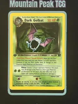 LP Dark Golbat 7/82 Holo - Team Rocket 1st Edition - Pokemon Card - Image 1