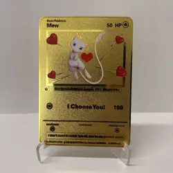 Mew Gold Metal Pokemon Card-Collectible Gift Display！ - Image 1