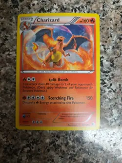 Pokemon Charizard Holo Rare Card PSA 8, B&W Boundaries Crossed Cosmos #20 (2012) - Image 1