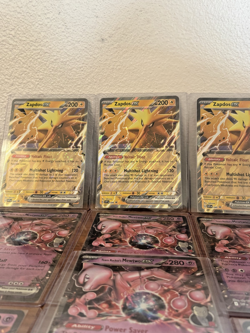 Pokemon JUMBO Card Lot (10) Mewtwo ex + Zapdos ex Holo Promos + Bonus (2) Promos - Image 3
