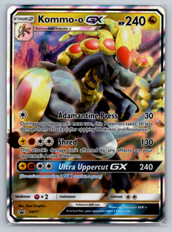 Pokemon Kommo-O GX SM71 Ultra Rare Black Star Promo Card NM/M (Normal Size) - Image 1