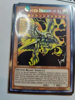 GOD CARD RA SLIFER OBELISK Set TN19 2019 Mega Tin NM Prismatic Secret Rare - Image 2