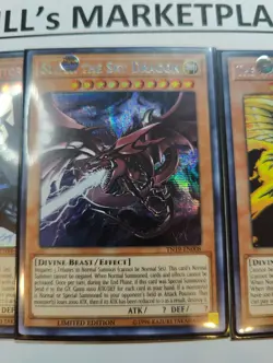 GOD CARD RA SLIFER OBELISK Set TN19 2019 Mega Tin NM Prismatic Secret Rare - Image 3